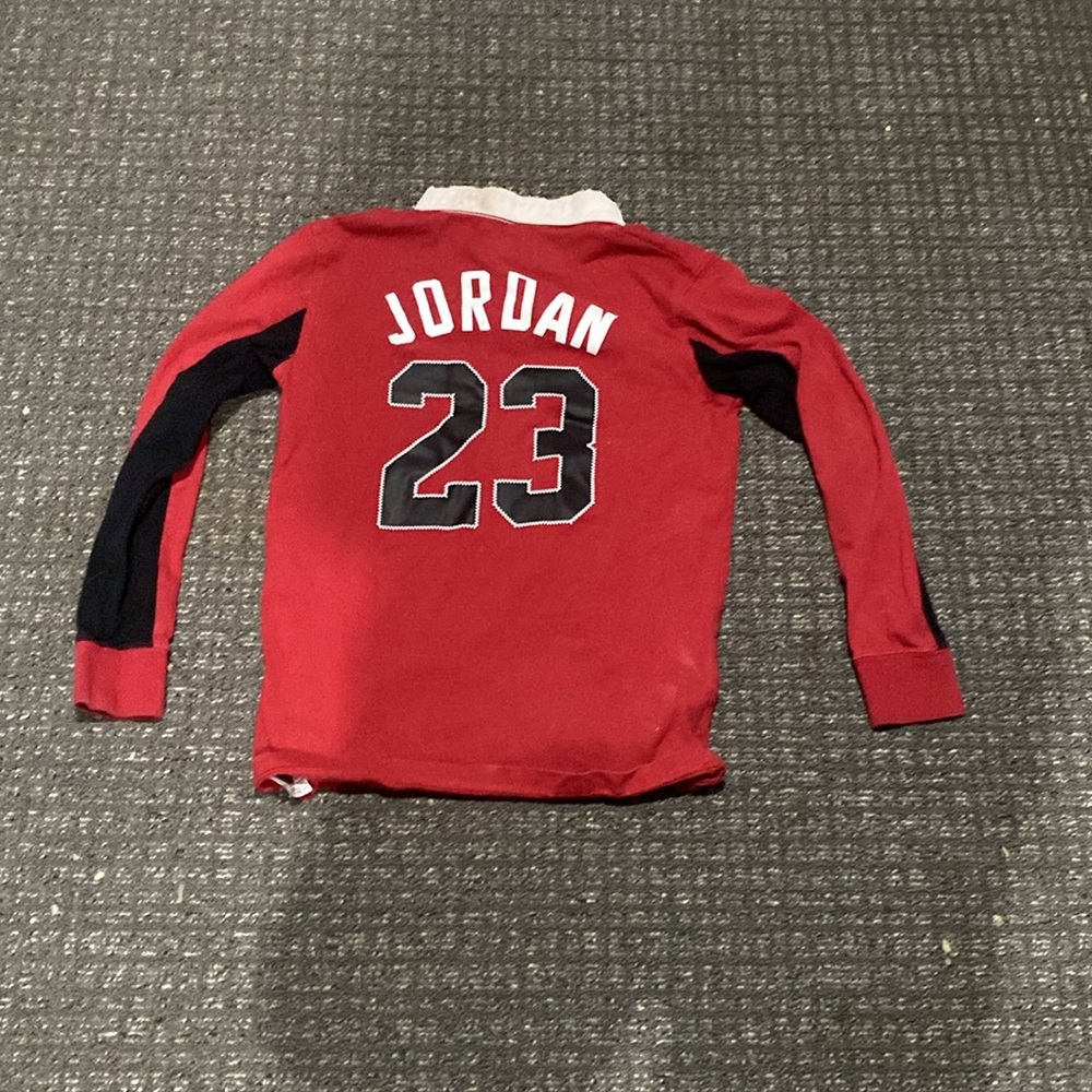 Jordan Kids Polo Shirt in Red and Black